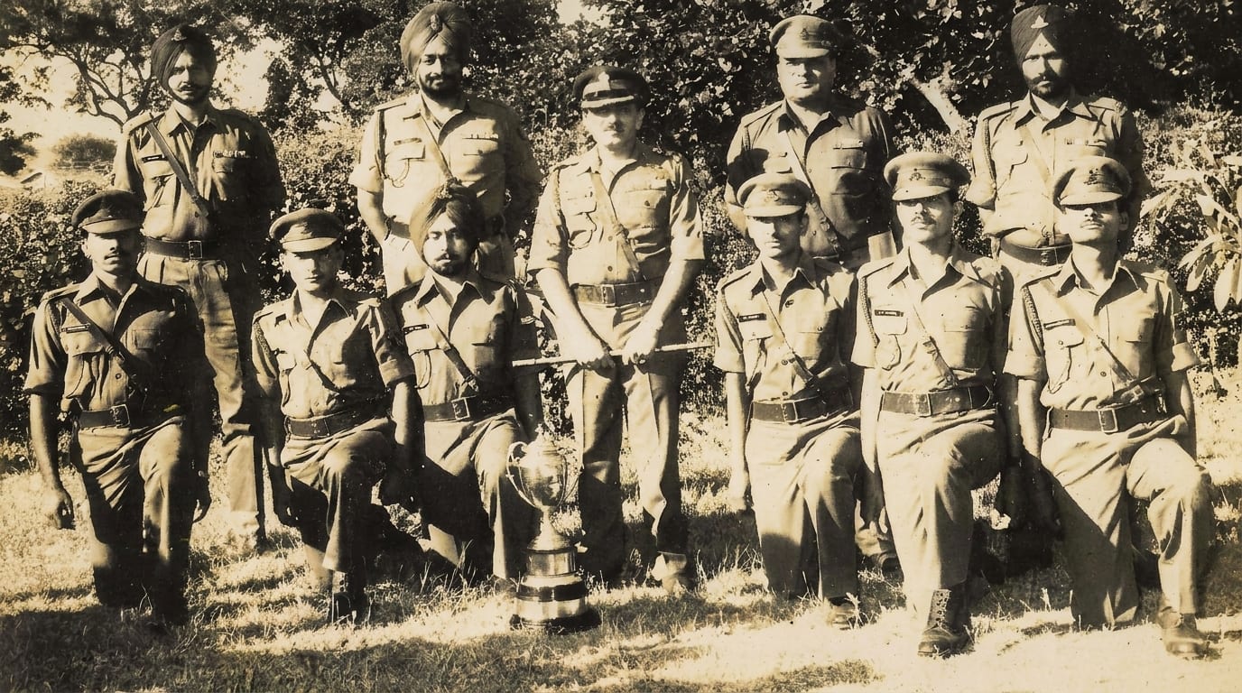 Winners of the gun drill competition during the Young Officers' Course