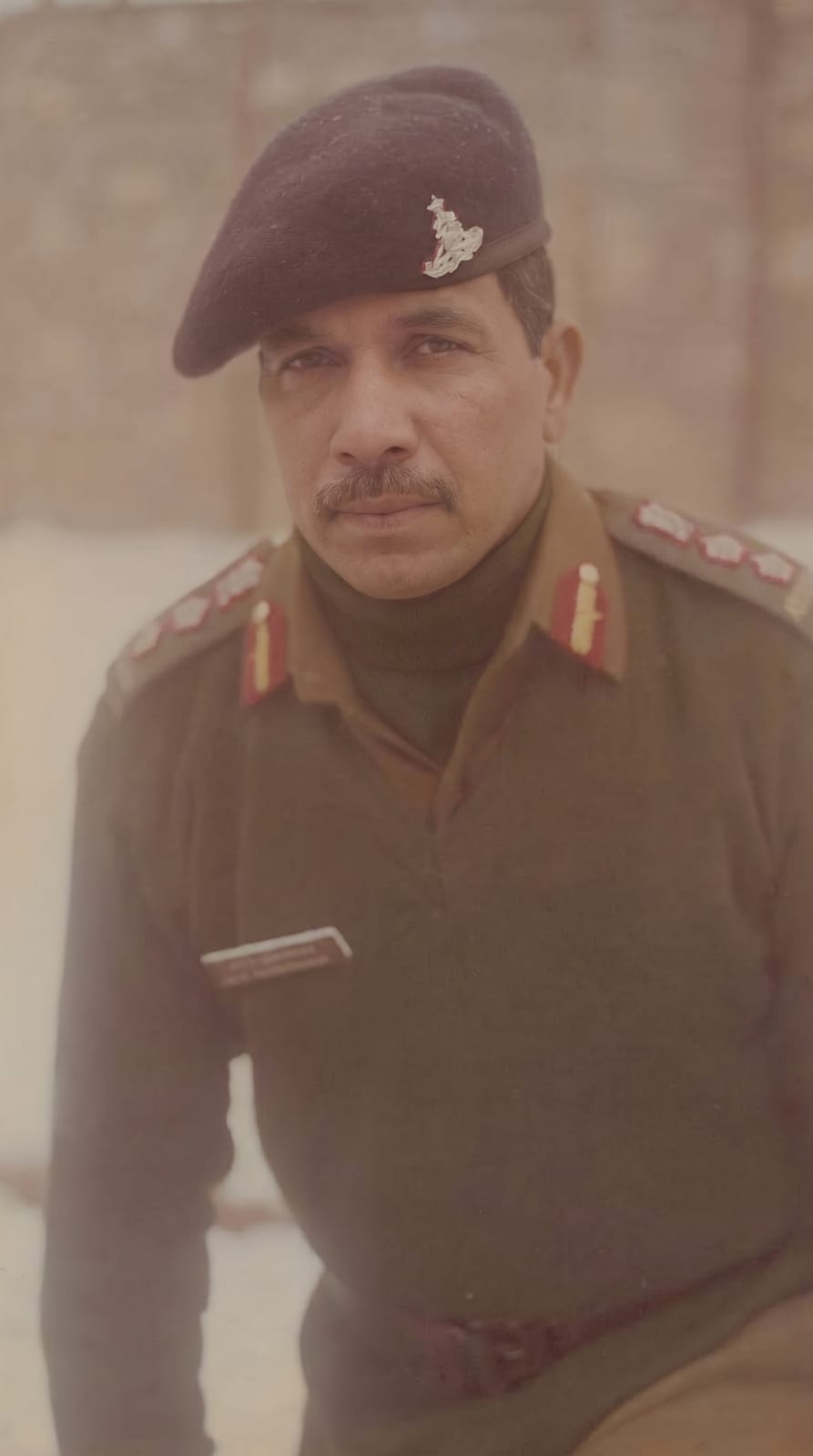 On promotion to Colonel and taking over command of a field regiment in an operational area